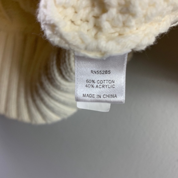 Express | Cream Knit Cowl Sweater - Picture 5 of 5